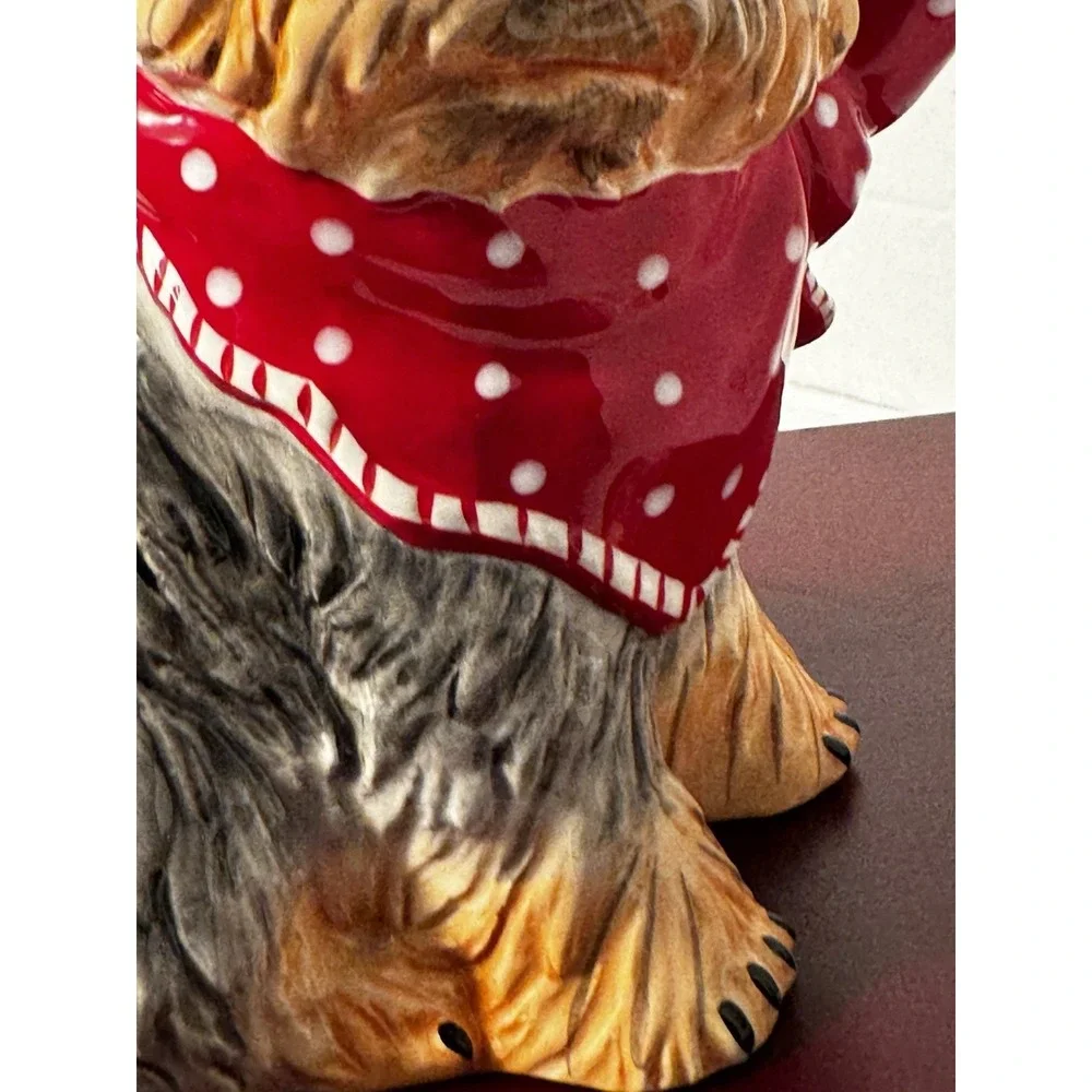 Blue Sky Clayworks * Ruby * Black and Tan Dog * Ceramic Tea Pot *